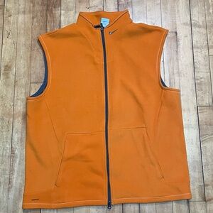 Nike Men's Orange Fleece Vest